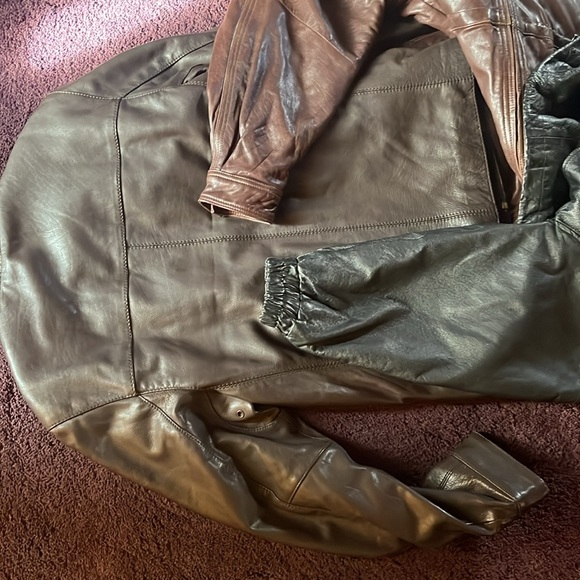 Marc New York Andrew Marc Leather Jacket Brown Medium - Picture 15 of 15